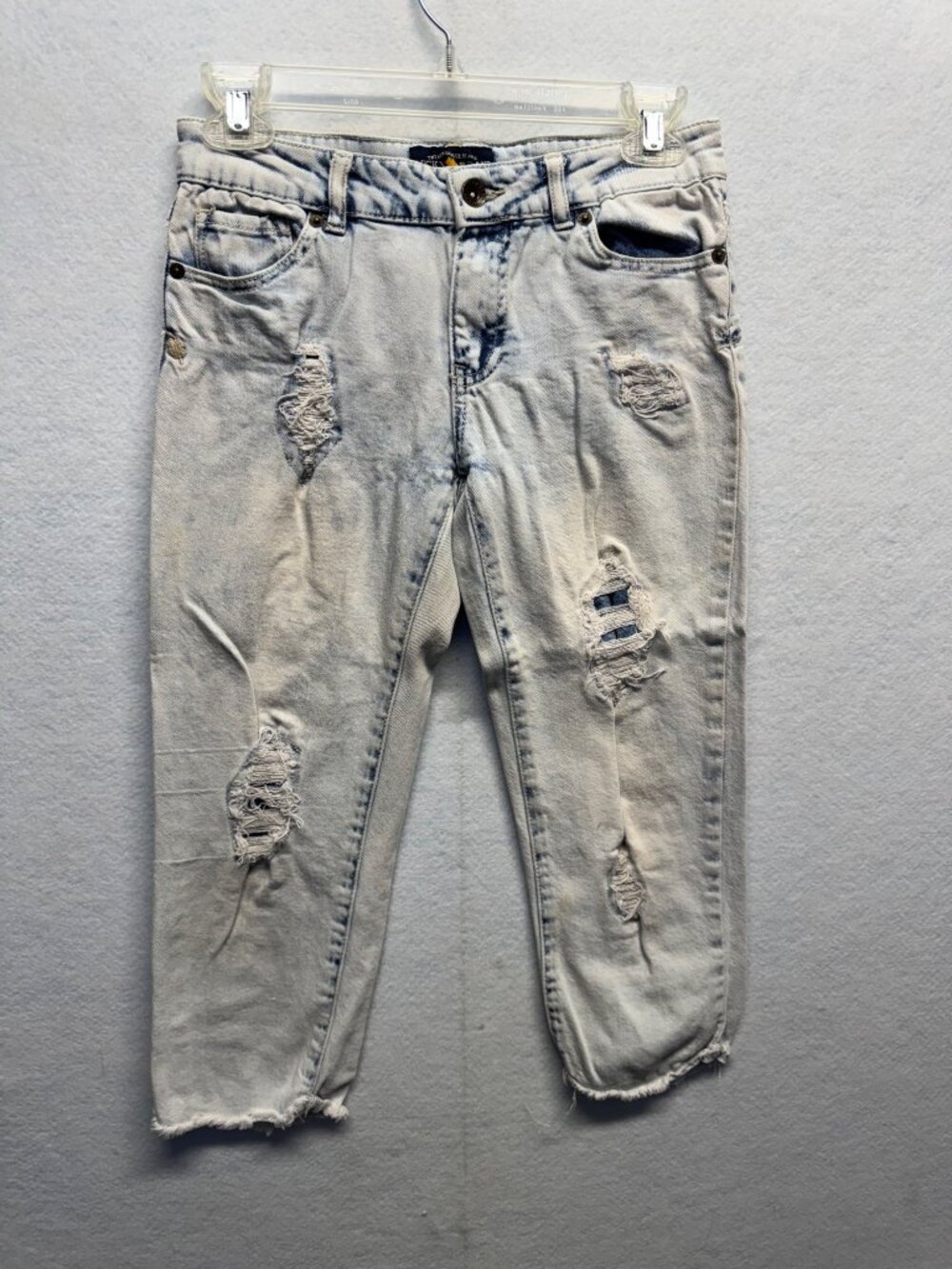 Lucky Brand Womens Distressed Light Wash Denim Jeans Size 14